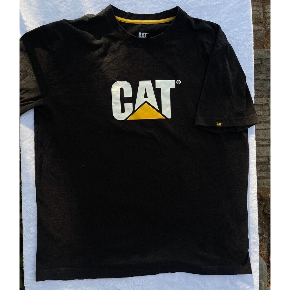 Cat TM Logo Tee, Caterpillar, Top, t-shirt, black, Truck, workwear